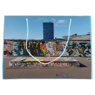 Graffiti wall large gift bag