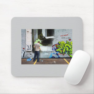 Graffiti Wall Lucy Mouse Mat