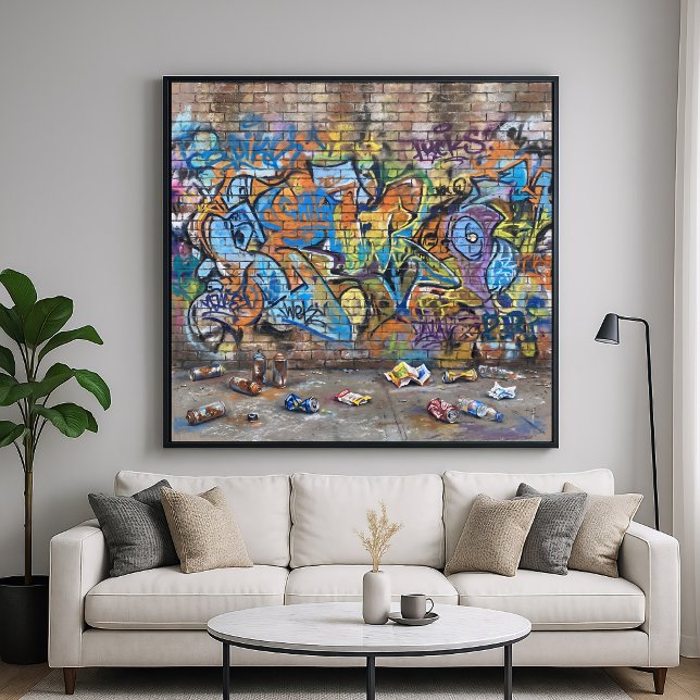 Graffiti Wall - Painterly Urban Art Style Poster (Creator Uploaded)