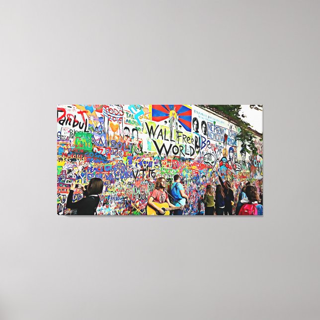 Graffiti Wall street Musicians & Artists Wall Art (Front)