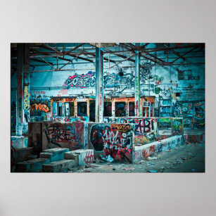 Graffiti Warehouse Poster
