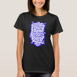 Graffiti Wildstyle Alphabet Hip Hop Street Urban   T-Shirt