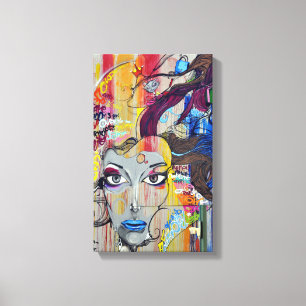 Graffiti   Zazzle_Growshop. Canvas Print