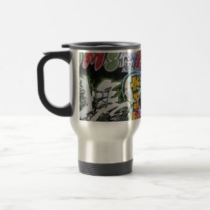Graffitis design travel mug