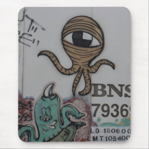 Graffitti Aliens Mouse Mat