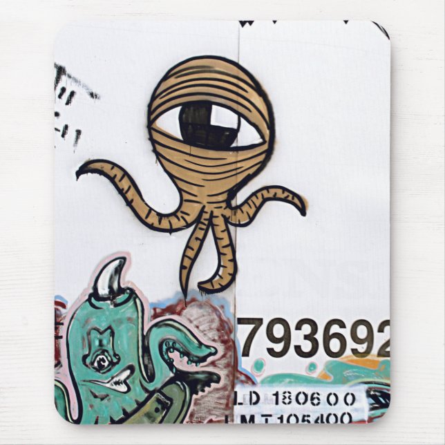 Graffitti Aliens Mouse Mat (Front)