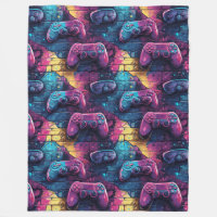Graffitti GameController Urban Pattern Gamer Room