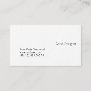Grafik Designer Typo easy Business Card