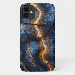 Grafisches Holzdesign iPhone 11 Case