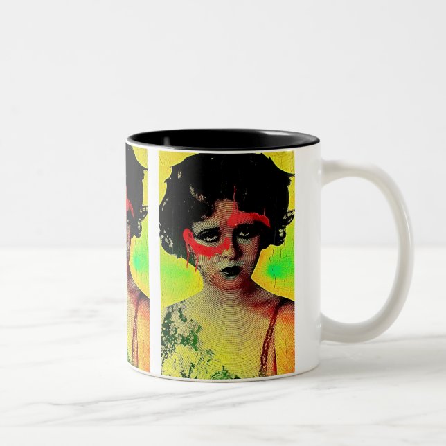 Grafitti Goddess Two-Tone Coffee Mug (Right)