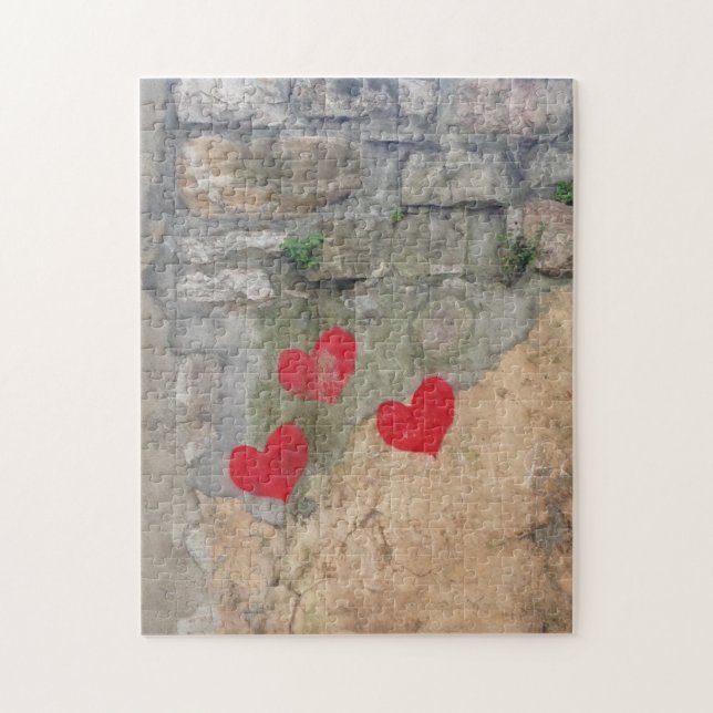Grafitti Hearts Jigsaw Puzzle (Vertical)
