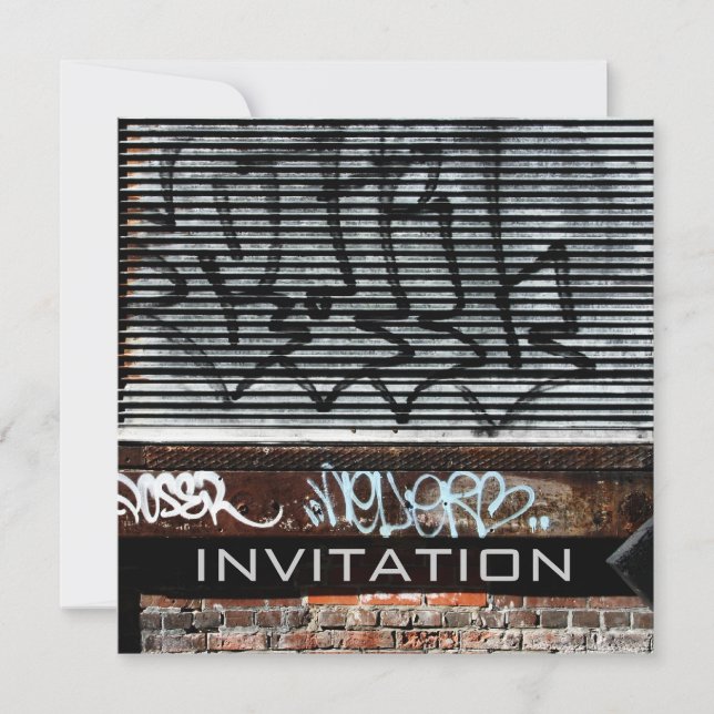 grafitti loading dock invitation (Front)