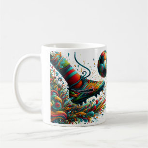 Grafitti Soccer Kick Coffee Mug