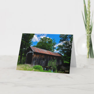 Grafton Covered Bridge Greeting Card