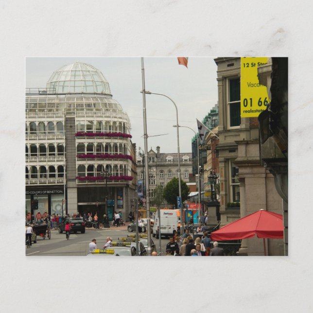 Grafton Street Dublin Ireland Postcard (Front)