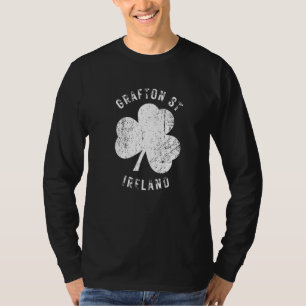 Grafton Street Dublin Ireland Vintage Shamrock Dis T-Shirt
