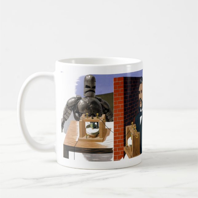 Graham Bell's Robocaller Coffee Mug (Left)
