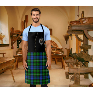 Graham Clan Badge & Tartan Kilt Apron