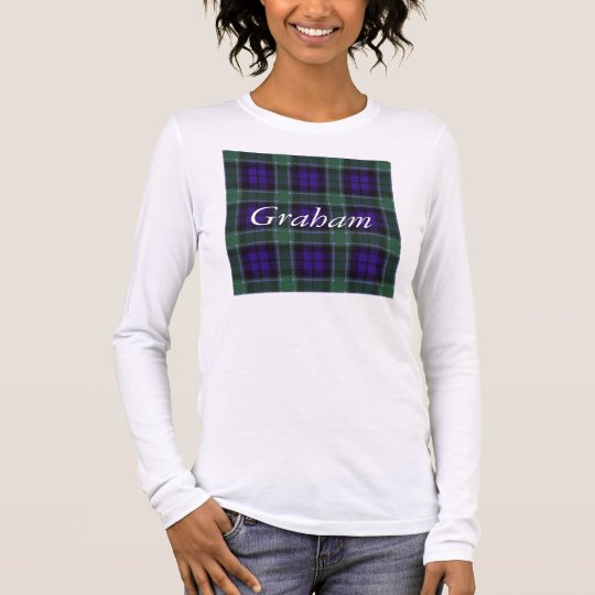 Graham clan Plaid Scottish tartan Long Sleeve T-Shirt