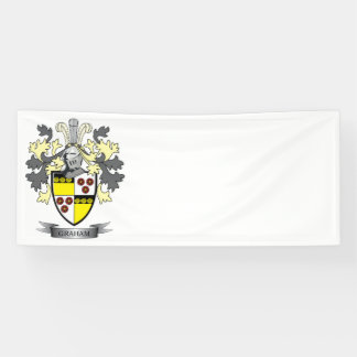 Graham Family Crest Coat of Arms Banner