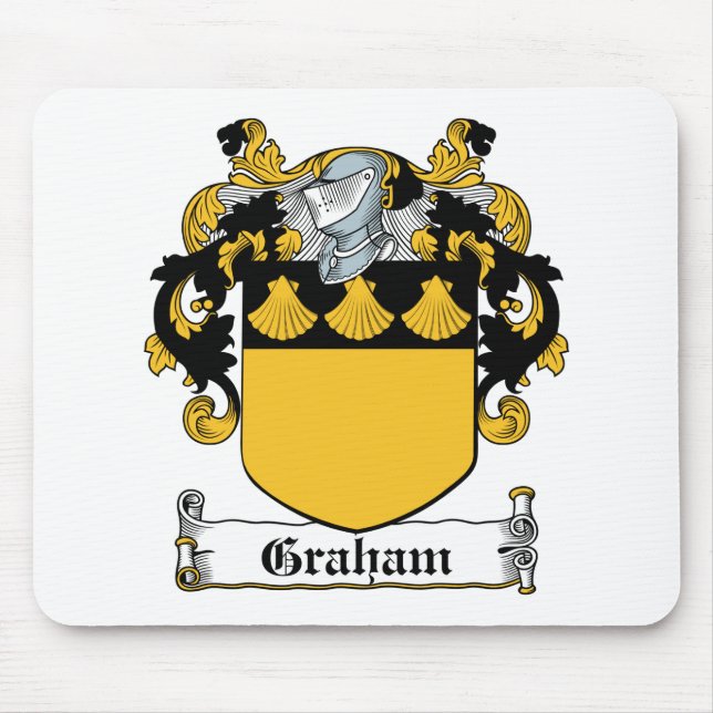 Graham Family Crest Mouse Mat (Front)