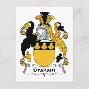 Graham Family Crest Postcard