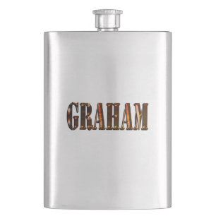 Graham, Name, Classic Hip Flask