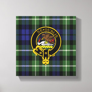 Graham Scottish Crest and Tartan Canvas print
