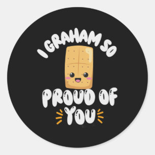 Graham So Proud Of You Monitor Testing State Test  Classic Round Sticker