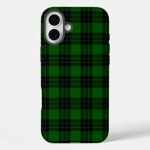 Graham tartan green black plaid iPhone 16 plus case