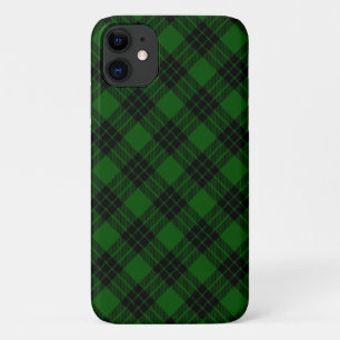 Graham tartan green black plaid iPhone 11 case