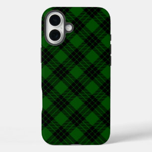 Graham tartan green black plaid iPhone 16 plus case