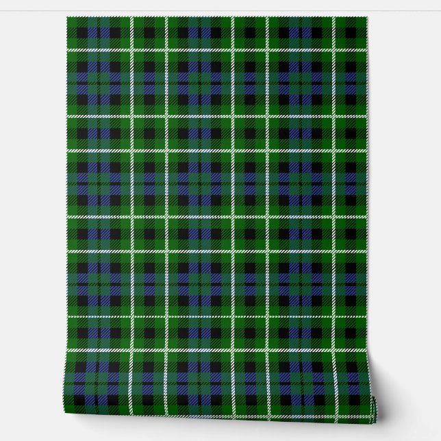 Graham Tartan Plaid Scottish Clan Wallpaper (Unrolling)