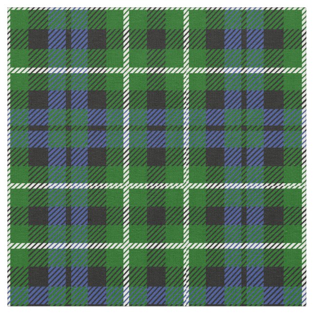 Graham Tartan Print Fabric (Close Up)