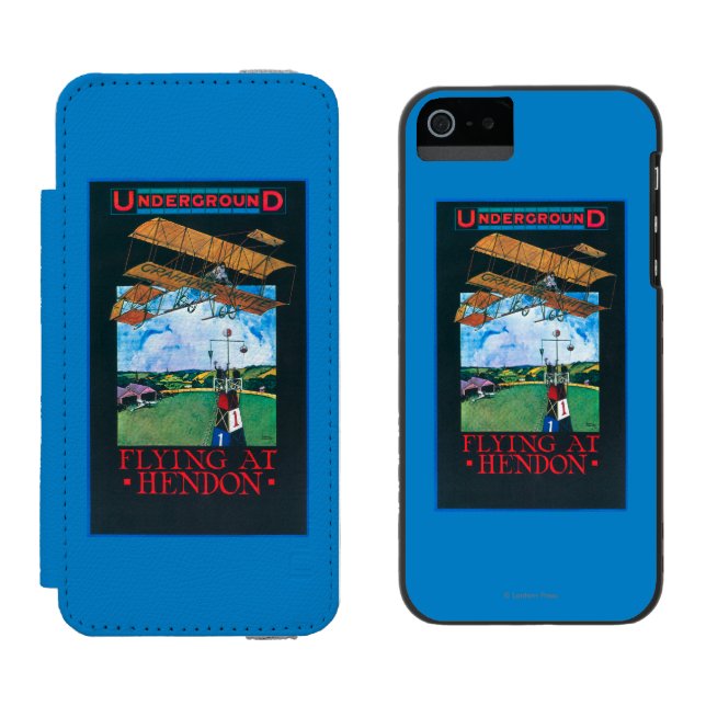 Grahame-White And Plane over Aerodrome Poster Incipio iPhone Wallet Case (Side by Side)