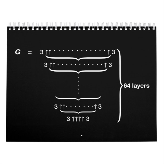 "GRAHAM'S NUMBER" CALENDAR (Cover)