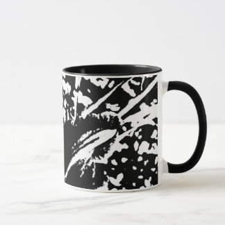 grahpic black and white mug