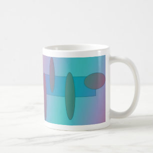 graident from blues to reds abstract coffee mug