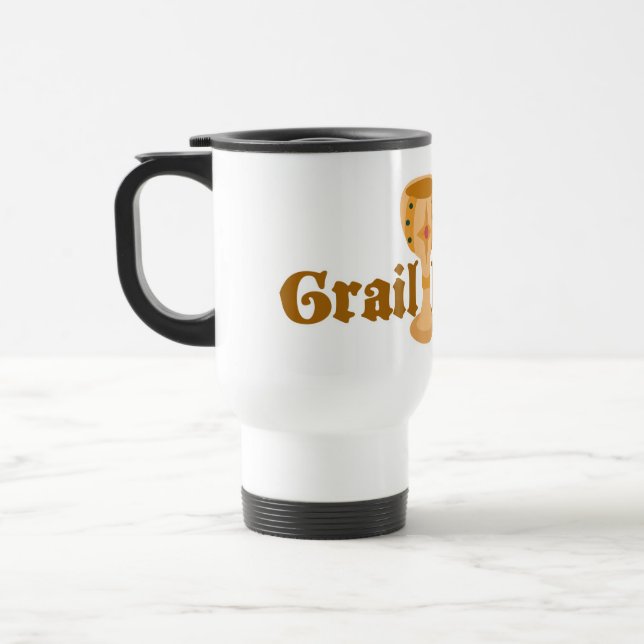 Grail Hunter Fun Collecting Time Slogan Travel Mug (Left)