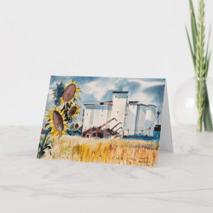 Grain Elevator, Kansas   Robert Johnson Card