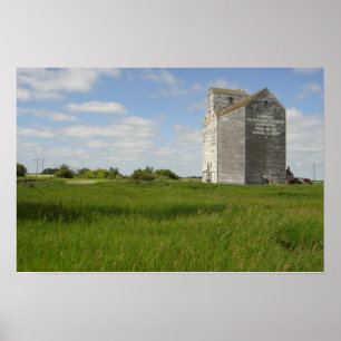 Grain Elevator Print Manitoba Landscape Posters