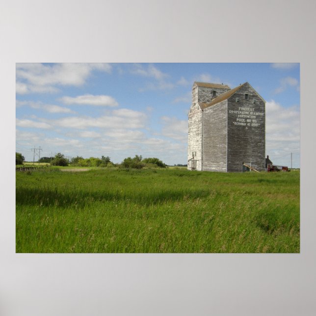 Grain Elevator Print Manitoba Landscape Prints (Front)