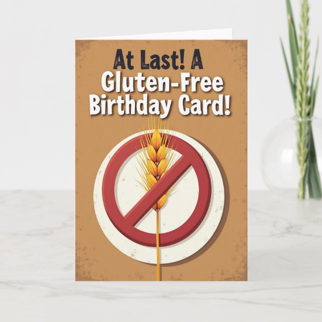 Grain Emblem Birthday Card (Front)