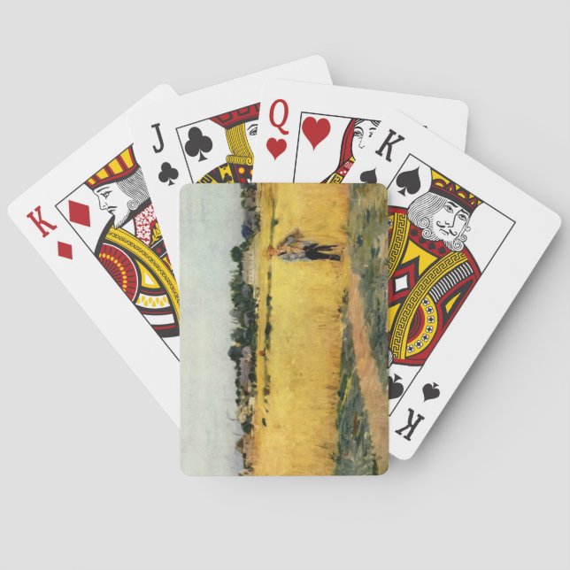 Grain Field (by Berthe Morisot) Playing Cards (Back)