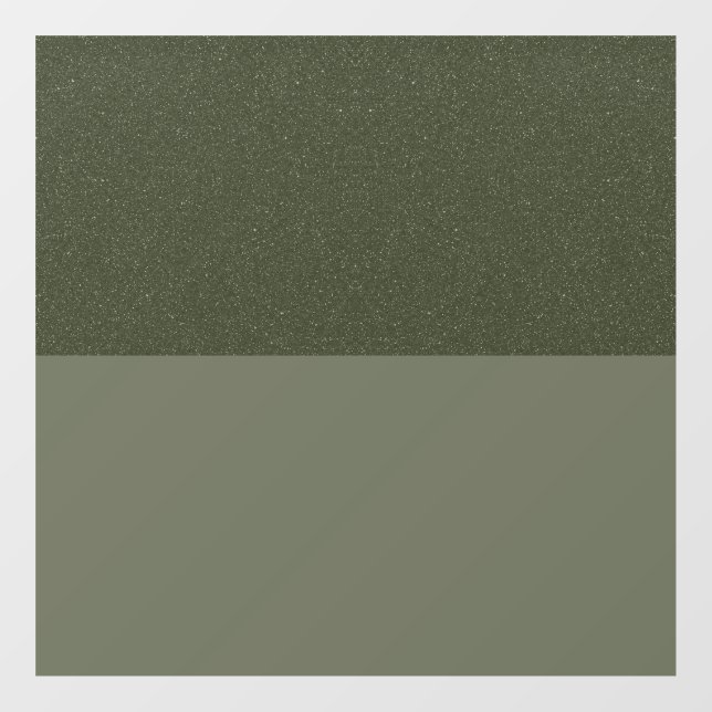 Grain & Matte Moss Green Window Cling – Customise (Sheet)