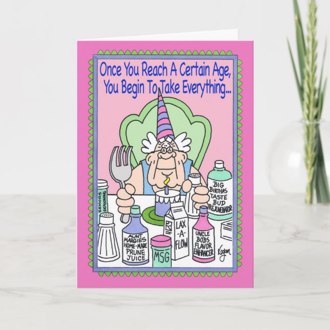 GRAIN OF SALT Birthday Card (Front)