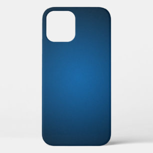 Grainy Blue-Black Vignette iPhone 12 Case
