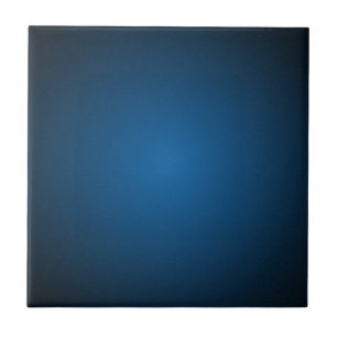 Grainy Blue-Black Vignette Tile