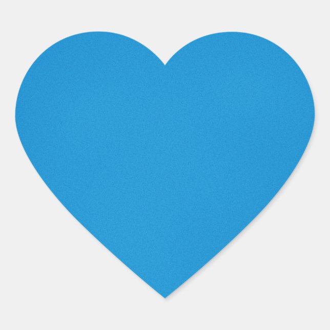 Grainy Bright Blue Background Heart Sticker (Front)