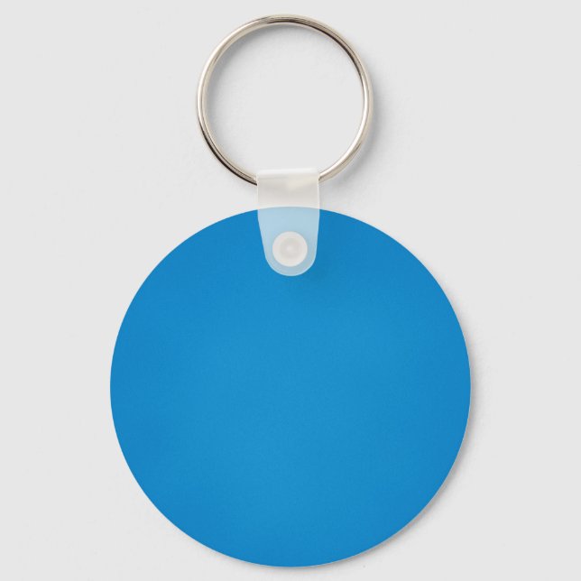 Grainy Bright Blue Background Key Ring (Front)